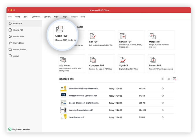 Open PDF File