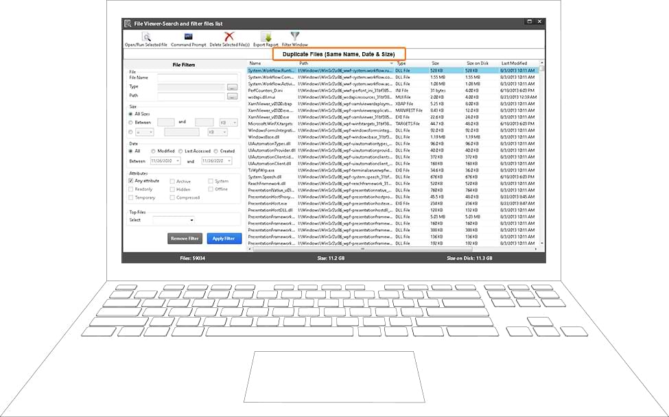 Find duplicate images, videos, and compressed files
